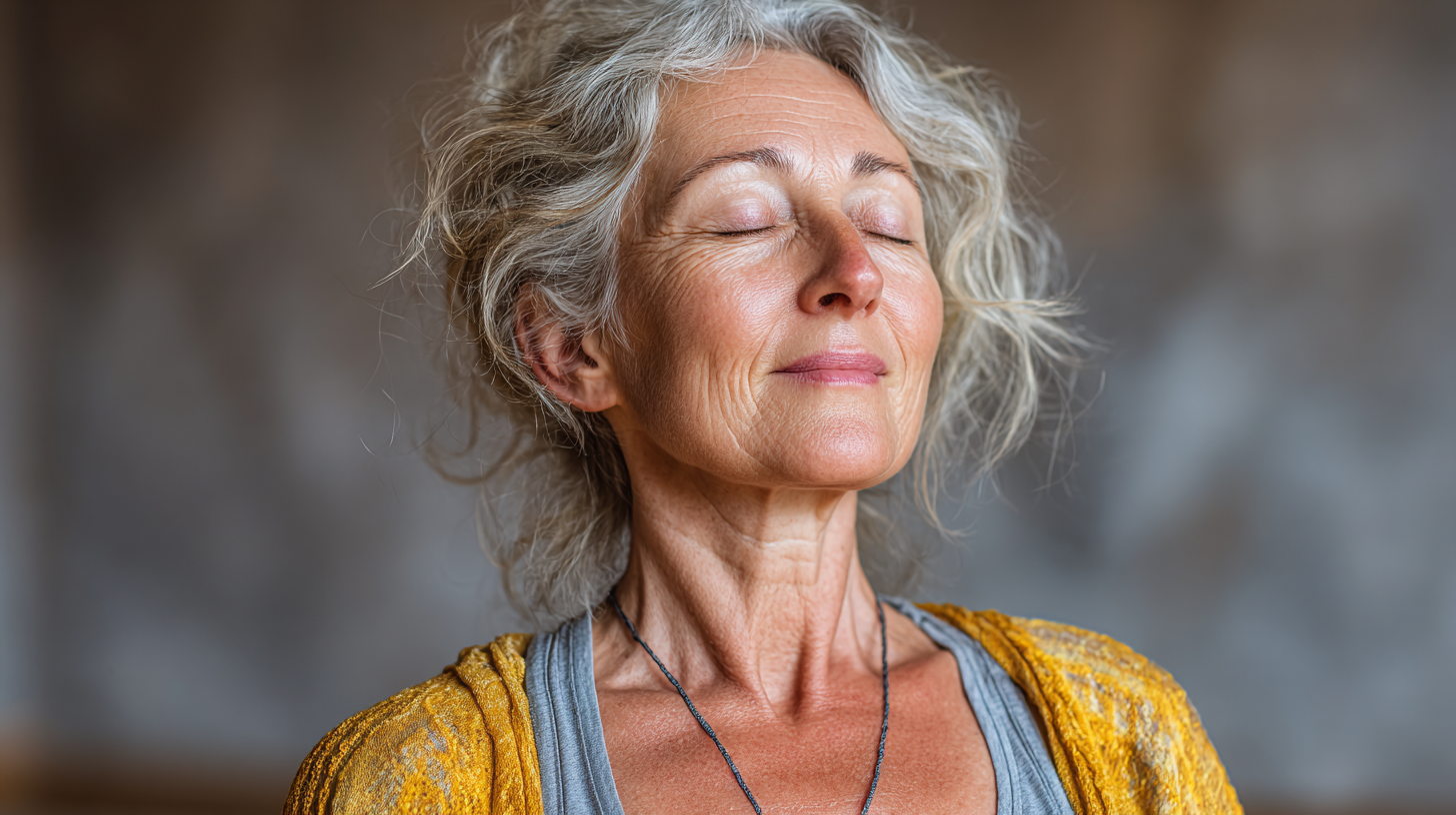 Йога на природі для старших людей